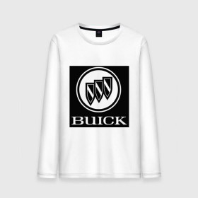 Мужской лонгслив хлопок с принтом Buick лого в Курске, 100% хлопок |  | buick | автомобиль buick | логотип buick