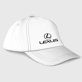 Бейсболка с принтом Lexus logo в Курске, 100% хлопок | классический козырек, металлическая застежка-регулятор размера | Тематика изображения на принте: lexus | автобренды | автолюбителям | бренд | лексус | логотип