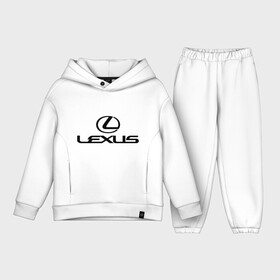 Детский костюм хлопок Oversize с принтом Lexus logo в Курске,  |  | Тематика изображения на принте: lexus | автобренды | автолюбителям | бренд | лексус | логотип