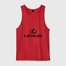 Мужская майка хлопок с принтом Lexus logo в Курске, 100% хлопок |  | lexus | автобренды | автолюбителям | бренд | лексус | логотип