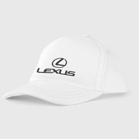 Детская бейсболка с принтом Lexus logo в Курске, 100% хлопок | классический козырек, металлическая застежка-регулятор размера | Тематика изображения на принте: lexus | автобренды | автолюбителям | бренд | лексус | логотип