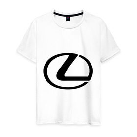 Мужская футболка хлопок с принтом Logo lexus в Курске, 100% хлопок | прямой крой, круглый вырез горловины, длина до линии бедер, слегка спущенное плечо. | lexus | автобренды | автолюбителям | бренд | лексус | логотип