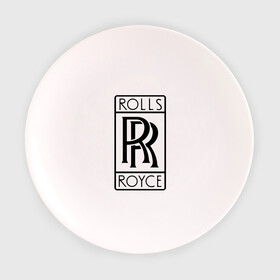 Тарелка 3D с принтом Rolls-Royce logo в Курске, фарфор | диаметр - 210 мм
диаметр для нанесения принта - 120 мм | Тематика изображения на принте: rolls royce | rr | автобренды | автолюбителям | бренд | логотип | ролл ройс | ролс ройс