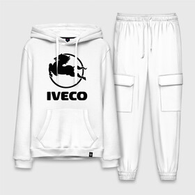 Мужской костюм хлопок с толстовкой с принтом Iveco в Курске,  |  | Тематика изображения на принте: iveco | автобренды | автолюбителям | бренд | ивеко | логотип