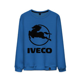 Мужской свитшот хлопок с принтом Iveco в Курске, 100% хлопок |  | Тематика изображения на принте: iveco | автобренды | автолюбителям | бренд | ивеко | логотип