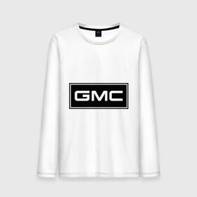 Мужской лонгслив хлопок с принтом GMC logo в Курске, 100% хлопок |  | gmc | дженерал моторс | логотип | машина