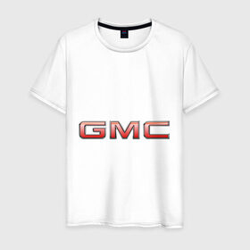 Мужская футболка хлопок с принтом Logo GMC в Курске, 100% хлопок | прямой крой, круглый вырез горловины, длина до линии бедер, слегка спущенное плечо. | 