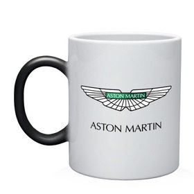 Кружка хамелеон с принтом Aston Martin logo в Курске, керамика | меняет цвет при нагревании, емкость 330 мл | aston martin | автобренды | автолюбителям | астин мартин | астон мартин | бренд | для автовладельцев | для автолюбителей | логотип