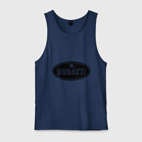 Мужская майка хлопок с принтом Bugatti logo в Курске, 100% хлопок |  | bugati | bugatti | автобренды | автолюбителям | бренд | бугати | бугатти | для автовладельцев | для автолюбителей | логотип