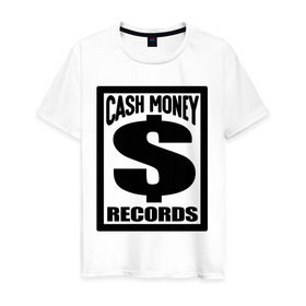 Мужская футболка хлопок с принтом Cash money records в Курске, 100% хлопок | прямой крой, круглый вырез горловины, длина до линии бедер, слегка спущенное плечо. | dollar | swag | swag style | доллар | одежда сваг | сваг | сваг стиль | свег | свог | свэг