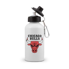 Бутылка спортивная с принтом Chicago bulls logo в Курске, металл | емкость — 500 мл, в комплекте две пластиковые крышки и карабин для крепления | chicago bulls | newtop | swag | swag style | toplanding | одежда сваг | сваг | сваг стиль | свег | свог | свэг | чикаго булз