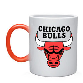 Кружка хамелеон с принтом Chicago bulls logo в Курске, керамика | меняет цвет при нагревании, емкость 330 мл | Тематика изображения на принте: chicago bulls | newtop | swag | swag style | toplanding | одежда сваг | сваг | сваг стиль | свег | свог | свэг | чикаго булз
