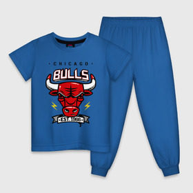 Детская пижама хлопок с принтом Chicago bulls swag в Курске, 100% хлопок |  брюки и футболка прямого кроя, без карманов, на брюках мягкая резинка на поясе и по низу штанин
 | Тематика изображения на принте: булс | чикаго