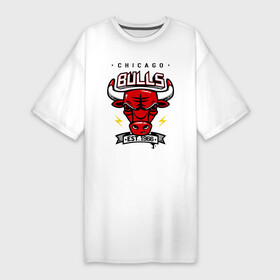 Платье-футболка хлопок с принтом Chicago bulls swag в Курске,  |  | булс | чикаго