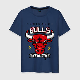 Мужская футболка хлопок с принтом Chicago bulls swag в Курске, 100% хлопок | прямой крой, круглый вырез горловины, длина до линии бедер, слегка спущенное плечо. | булс | чикаго