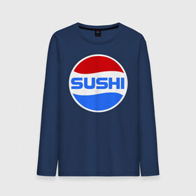 Мужской лонгслив хлопок с принтом Sushi Pepsi в Курске, 100% хлопок |  | sushi | sushi pepsi | суши | суши пепси