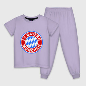 Детская пижама хлопок с принтом Bavaria-Munchen в Курске, 100% хлопок |  брюки и футболка прямого кроя, без карманов, на брюках мягкая резинка на поясе и по низу штанин
 | Тематика изображения на принте: бавария