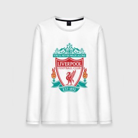 Мужской лонгслив хлопок с принтом Liverpool logo в Курске, 100% хлопок |  | ливерпуль
