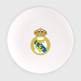 Тарелка с принтом Real Madrid в Курске, фарфор | диаметр - 210 мм
диаметр для нанесения принта - 120 мм | Тематика изображения на принте: real madrid | реал | реал мадрид | фанаты | фк | футбол | футбольные клубы | футбольным фанатам