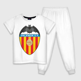 Детская пижама хлопок с принтом Валенсия в Курске, 100% хлопок |  брюки и футболка прямого кроя, без карманов, на брюках мягкая резинка на поясе и по низу штанин
 | valencia | болельщикам | валенсия | для болельщиков | испанские клубы | фк | футбол | футбольные клубы