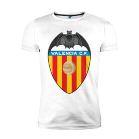 Мужская футболка премиум с принтом Валенсия в Курске, 92% хлопок, 8% лайкра | приталенный силуэт, круглый вырез ворота, длина до линии бедра, короткий рукав | valencia | болельщикам | валенсия | для болельщиков | испанские клубы | фк | футбол | футбольные клубы