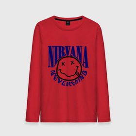 Мужской лонгслив хлопок с принтом Nevermind Nirvana в Курске, 100% хлопок |  | kurt kobain | nirvana | курт кобейн | музыкальные группы | нирвана | рок группы