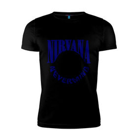 Мужская футболка премиум с принтом Nevermind Nirvana в Курске, 92% хлопок, 8% лайкра | приталенный силуэт, круглый вырез ворота, длина до линии бедра, короткий рукав | kurt kobain | nirvana | курт кобейн | музыкальные группы | нирвана | рок группы
