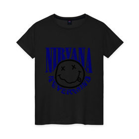 Женская футболка хлопок с принтом Nevermind Nirvana в Курске, 100% хлопок | прямой крой, круглый вырез горловины, длина до линии бедер, слегка спущенное плечо | kurt kobain | nirvana | курт кобейн | музыкальные группы | нирвана | рок группы