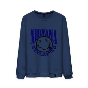 Мужской свитшот хлопок с принтом Nevermind Nirvana в Курске, 100% хлопок |  | kurt kobain | nirvana | курт кобейн | музыкальные группы | нирвана | рок группы