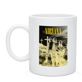 Кружка с принтом Nirvana Poster в Курске, керамика | объем — 330 мл, диаметр — 80 мм. Принт наносится на бока кружки, можно сделать два разных изображения | kurt kobain | nirvana | курт кобейн | музыкальные группы | нирвана | рок группы