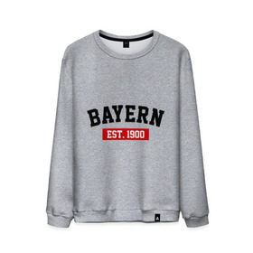 Мужской свитшот хлопок с принтом FC Bayern Est. 1900 в Курске, 100% хлопок |  | bayern | fc bayern | fc bayern est 1900 | баерн
