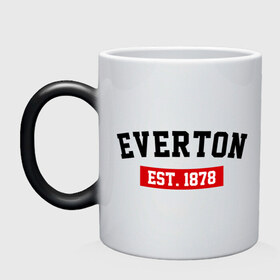 Кружка хамелеон с принтом FC Everton Est. 1878 в Курске, керамика | меняет цвет при нагревании, емкость 330 мл | Тематика изображения на принте: everton | fc everton | фк эвертон | эвертон