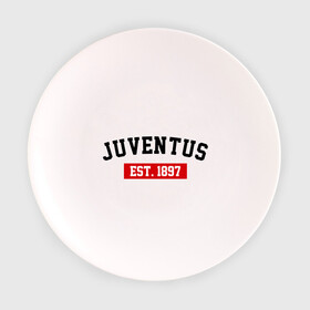 Тарелка 3D с принтом FC Juventus Est. 1897 в Курске, фарфор | диаметр - 210 мм
диаметр для нанесения принта - 120 мм | fc juventus | juventus | ювентус