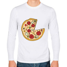 Мужской лонгслив хлопок с принтом Пицца парная в Курске, 100% хлопок |  | Тематика изображения на принте: pizza | влюбленным | для влюбленных | для двоих | для пар | парные | пицца