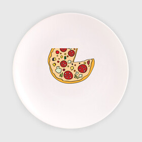 Тарелка с принтом Пицца парная в Курске, фарфор | диаметр - 210 мм
диаметр для нанесения принта - 120 мм | pizza | влюбленным | для влюбленных | для двоих | для пар | парные | пицца