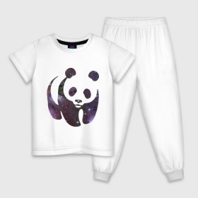 Детская пижама хлопок с принтом Panda space в Курске, 100% хлопок |  брюки и футболка прямого кроя, без карманов, на брюках мягкая резинка на поясе и по низу штанин
 | Тематика изображения на принте: панда