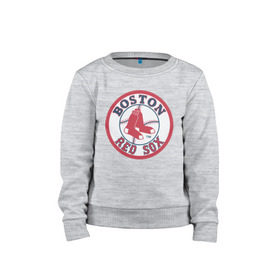 Детский свитшот хлопок с принтом Boston Red Sox в Курске, 100% хлопок | круглый вырез горловины, эластичные манжеты, пояс и воротник | baseball | boston red sox | бейсбол | бостон | красные носки | ред сокс | спорт