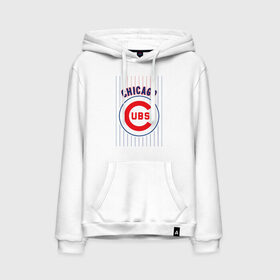 Мужская толстовка хлопок с принтом Chicago Cubs лого в Курске, френч-терри, мягкий теплый начес внутри (100% хлопок) | карман-кенгуру, эластичные манжеты и нижняя кромка, капюшон с подкладом и шнурком | baseball | chicago cubs bear | бейсбол | спорт | чикаго