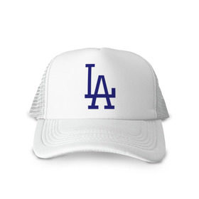 Кепка тракер с сеткой с принтом Los Angeles Dodgers logo в Курске, трикотажное полотно; задняя часть — сетка | длинный козырек, универсальный размер, пластиковая застежка | baseball | la | los angeles dodgers | бейсбол | лос анджелес доджерс | спорт