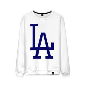 Мужской свитшот хлопок с принтом Los Angeles Dodgers logo в Курске, 100% хлопок |  | baseball | la | los angeles dodgers | бейсбол | лос анджелес доджерс | спорт
