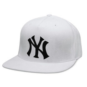 Кепка снепбек с прямым козырьком с принтом New York Yankees в Курске, хлопок 100% |  | Тематика изображения на принте: baseball | new york yankees | бейсбол | нью йорк янкиз | спорт | янки