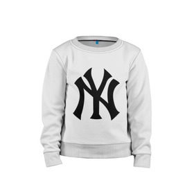 Детский свитшот хлопок с принтом New York Yankees в Курске, 100% хлопок | круглый вырез горловины, эластичные манжеты, пояс и воротник | baseball | new york yankees | бейсбол | нью йорк янкиз | спорт | янки