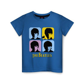Детская футболка хлопок с принтом The Beatles pop art в Курске, 100% хлопок | круглый вырез горловины, полуприлегающий силуэт, длина до линии бедер | beatles | the beatles | the beatles pop art | бителс