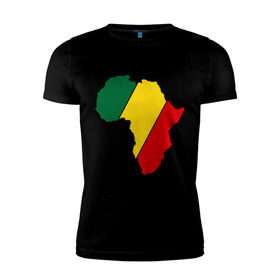 Мужская футболка премиум с принтом Мама Африка в Курске, 92% хлопок, 8% лайкра | приталенный силуэт, круглый вырез ворота, длина до линии бедра, короткий рукав | bob marley | reggae | раста | растаманские | растафари