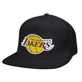 Кепка снепбек с прямым козырьком с принтом LA Lakers в Курске, хлопок 100% |  | basketball | lakers | media | nba | toplanding | баскетболл | лейкерс | лого баскетбольных клубов | лос анджелес | нба