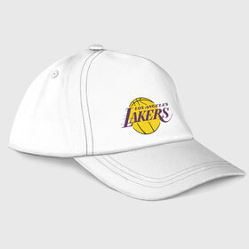 Бейсболка с принтом LA Lakers в Курске, 100% хлопок | классический козырек, металлическая застежка-регулятор размера | basketball | lakers | media | nba | toplanding | баскетболл | лейкерс | лого баскетбольных клубов | лос анджелес | нба