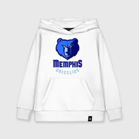 Детская толстовка хлопок с принтом Memphis в Курске, 100% хлопок | Круглый горловой вырез, эластичные манжеты, пояс, капюшен | basketball | nba | баскетболл | лого баскетбольных клубов | нба