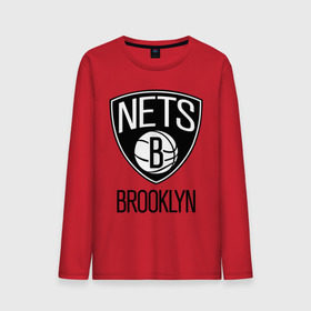 Мужской лонгслив хлопок с принтом Nets Brooklyn в Курске, 100% хлопок |  | Тематика изображения на принте: бруклин