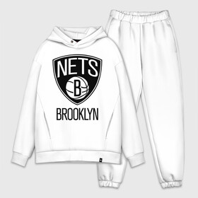 Мужской костюм хлопок OVERSIZE с принтом Nets Brooklyn в Курске,  |  | бруклин