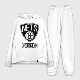 Женский костюм хлопок Oversize с принтом Nets Brooklyn в Курске,  |  | бруклин